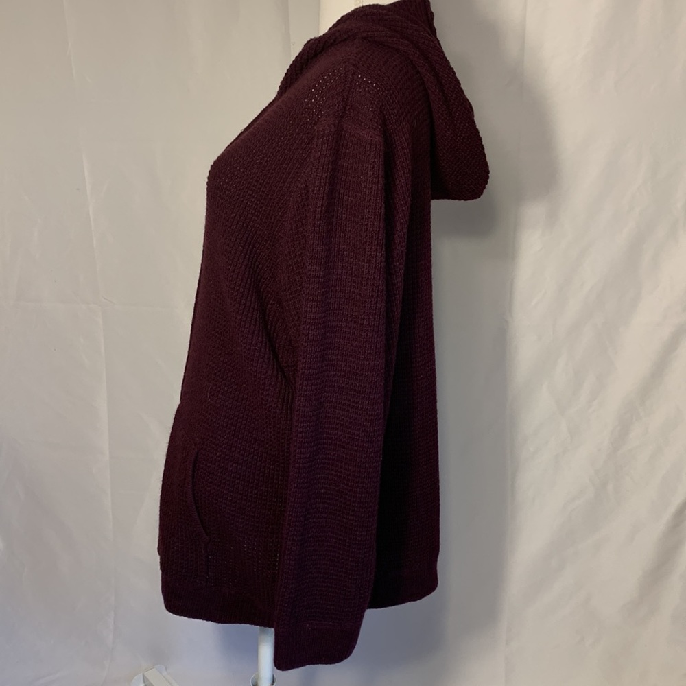 Roaman’s Women’s Plus Size Zip Front Hooded Cardigan - Picture 4 of 7
